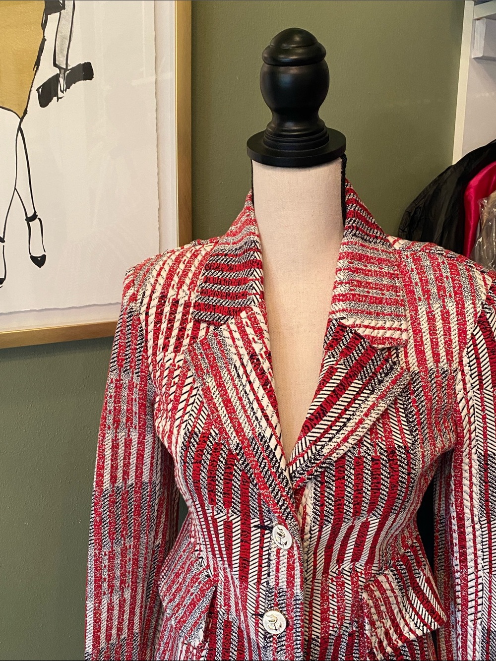 Beautiful CAbi Patchwork blazer jacket